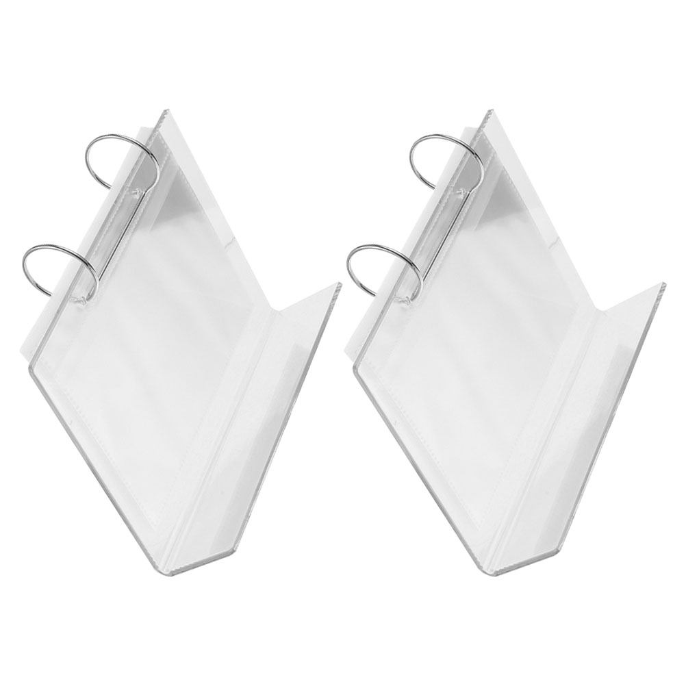 Clear Acrylic Book Stand Holder - 2 Adet Fotoğraf Albümü, Şeffaf Akrilik