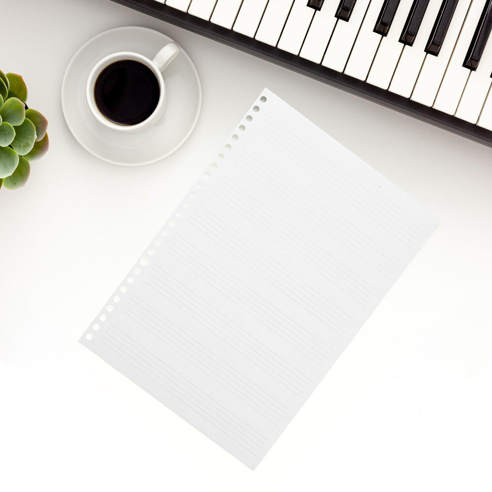 2 Kitaplık, Boş Not Defteri Ye - Blank Sheet Music Notebook incelemesi ve fiyatı